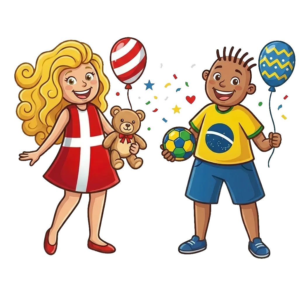 Mascotes com brinquedos